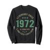 54 Year Old Bday Legend Since 1972 - Vintage 54th Birthday Sweatshirt view 1