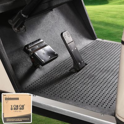 10L0L Golf Cart Full Coverage Liner Floor Mat for EZGO TXT 1996-up Electric and Gas, Black