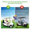 10L0L 2PCS Universal Golf Cart Seat Belt Kit for EZGO, Yamaha, Club Car, Fits Front Rear Seat (Not Include Bracket) view 3