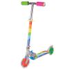 Ozbozz Rainbow Folding Scooter with Light-Up Wheels, Adjustable Height, Rear Brake, for Kids Ages 5 and Up - Portable Design view 1