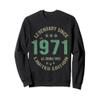 55 Year Old Bday Legend Since 1971 - Vintage 55th Birthday Sweatshirt view 1