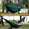 Camping Hammock with Net,Travel Portable Lightweight Hammocks with Tree Straps and Solid D-Shape Carabiners,Parachute Nylon Hammock for Outsides Backpacking Beach Backyard Patio Hiking view 3