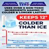 Below Zero Medium Reusable Ice Packs for Coolers  Long Lasting Cooler Ice Pack Blocks, Leak-Proof Freezer Packs for Camping, Lunch Boxes & Travel  Medium 10x9 (4-Pack) view 3