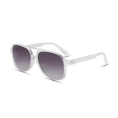 Freckles Mark Vintage Retro 70s Sunglasses for Women Men Classic Large Square Aviator Trendy Glasses (Transparent, Millimeters, 60)