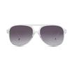 Freckles Mark Vintage Retro 70s Sunglasses for Women Men Classic Large Square Aviator Trendy Glasses (Transparent, Millimeters, 60) view 2