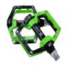 Black Green 528 shanmashi Mountain Bike MTB Pedals Aluminium Bicycle BMX Flat Pedal with Removable Non-Slip Studs 9/16 view 1