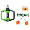 Black Green 528 shanmashi Mountain Bike MTB Pedals Aluminium Bicycle BMX Flat Pedal with Removable Non-Slip Studs 9/16 view 3
