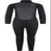 Typhoon Junior Storm3 3/2mm Back Zip Wetsuit - Black Graphite - Easy Stretch - Unisex - Flatlock Seam Construction view 1