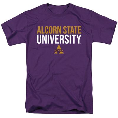 Alcorn State University Official Stacked Unisex Adult T-Shirt, Stacked, 4X-Large