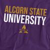Alcorn State University Official Stacked Unisex Adult T-Shirt, Stacked, 4X-Large view 2