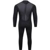 Typhoon Mens Storm3 3/2mm Back Zip Wetsuit - Black Graphite - Easy Stretch - Flatlock Seam Construction view 2
