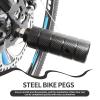 2PCS Bike Pegs, Mini Steel Bike Foot Pegs Anti Skid Lead Foot Bicycle Rear Stunt Lead Foot for Mountain Bicycle Cycling view 4
