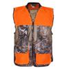 AUSCAMOTEK Upland Field Vest for Deer Bird Hunting with Camouflage and Blaze Orange Multiple Pockets and Recoil Pad M/L view 1
