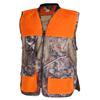 AUSCAMOTEK Upland Field Vest for Deer Bird Hunting with Camouflage and Blaze Orange Multiple Pockets and Recoil Pad M/L view 2