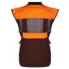 AUSCAMOTEK Upland Field Vest for Deer Bird Hunting with Brown and Blaze Orange, Adjustable, Multiple Pockets, and Recoil Pad XL/XXL view 4
