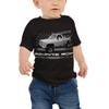 JG Infinite Chevy C10 Square Body Pickup Truck Club Show Baby Jersey Short Sleeve T-Shirt Black view 1