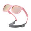 Hycredi Flexible Polarized Sunglasses with Strap for Baby Age 0-2 Years (Pink/Mirrored Pink + Black/Mirrored Blue) view 2