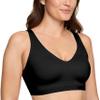 Warner's womens Cloud 9 Super Soft, Smooth Invisible Look Wireless Lightly Lined Comfort Rm1041a T Shirt Bra, Black, Medium US view 1