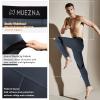 Muezna Men's Thermal Top and Bottom Set Underwear Long Johns Base Layer with Soft Fleece Lined Deep Grey view 2