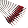 1000 Spine Arrow 28.5 Inch Arrow Target Practice Arrow Hunting Arrow Carbon Arrows Compound Bow Recurve Bow Adult Youth Archery Indoor Outdoor Shooting Bullet Tip 12pc Black view 4