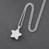 mingkejw Cremation Jewelry Star Urn Necklaces for Ashes for Women Stainless Steel Cremation Urn Memorial Pendant Necklace view 2