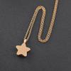 mingkejw Cremation Jewelry Star Urn Necklaces for Ashes for Women Stainless Steel Cremation Urn Memorial Pendant Necklace view 3