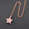 mingkejw Cremation Jewelry Star Urn Necklaces for Ashes for Women Stainless Steel Cremation Urn Memorial Pendant Necklace view 4