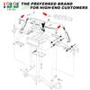 10L0L Ball Joint Kit for Club Car DS Golf Cart Gas & Electric 1976-2008, Set of 3 Tie Rod End, Replace OEM 7539 7540 view 2