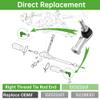 10L0L 2 Pack Ball Joint Tie Rod End Kit 102022601 102288301 Replacement for Club Car Precedent 2004-up & Tempo 2018-up Golf Cart view 3