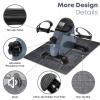 Under Desk Bike Pedal Exerciser, AGM Mini Exercise Bike Foot Cycle Arm & Leg Peddler Exerciser Machine with LCD Screen Displays (Gray) view 4
