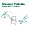 10L0L Complete Rear Leaf Spring Bushing Sleeves Kit for EZGO RXV 2008-up Electric & Gas Golf Cart, Replace OEM 620160 620161 624030 view 3