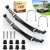 10L0L Golf Cart Heavy Duty 4-Leaf Rear Spring Kit for Club Car DS 1982-up Gas & Electric, with Bushings Sleeves U Bolt, Replace OEM 1014675 102006501 1011149 1012618 1012324 1010974 view 1