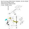 10L0L Golf Cart Heavy Duty 4-Leaf Rear Spring Kit for Club Car DS 1982-up Gas & Electric, with Bushings Sleeves U Bolt, Replace OEM 1014675 102006501 1011149 1012618 1012324 1010974 view 4