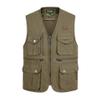 XINDSJDS Summer Multi Pocket Vest for Men Spring Autumn Male Casual Photographer Travel Sleeveless Jacket Army Yellow 3XL view 3