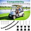 10L0L Golf Cart Heavy Duty 4-Leaf Rear Leaf Spring Kit for Club Car Precedent/Onward/Tempo 2004-up, with Bushings Sleeves U Bolts, Replace OEM 102509301 102513001 view 3