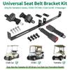 10L0L Universal 2 Passenger Golf Cart Seat Belt Bracket Kit fit Yamaha, EZGO TXT/RXV, Club Car DS Front Seat, Retractable Seatbelts 42" Long view 3