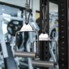 WQSQ Heavy Duty Cable Machine Attachment Grips, LAT Pulldown Bar with Non-Slip Handles, Tricep Press Down Rowing Handle, D-Handle for Bodybuilders, Cross Fitness, Weight Lifting Set of 2 view 2
