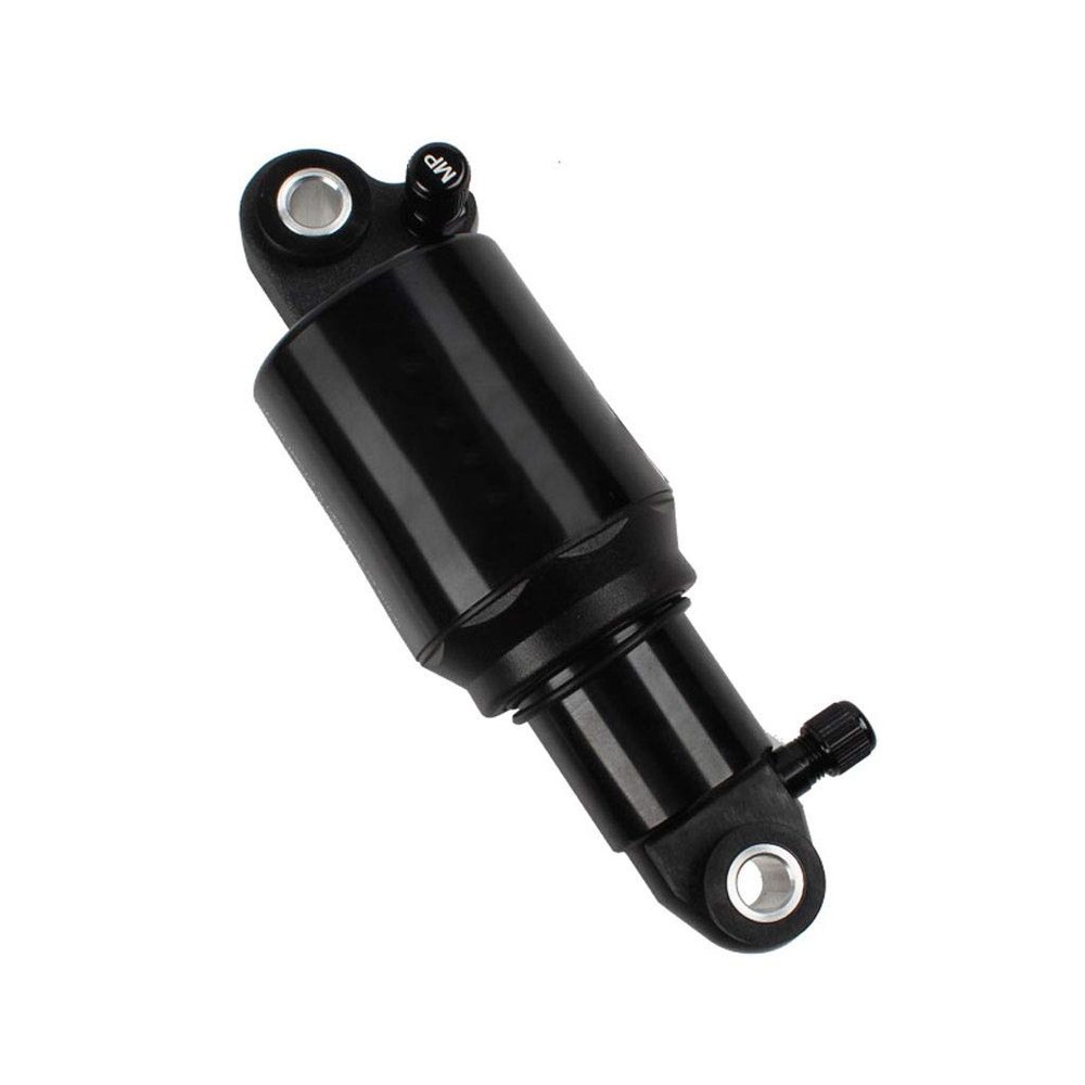 LvTu Bike Shock Absorber Double Air, Chamber Soft Tail Bike Rear Damper 125mm 150mm 165mm 190mm - Black (Size : 125mm)