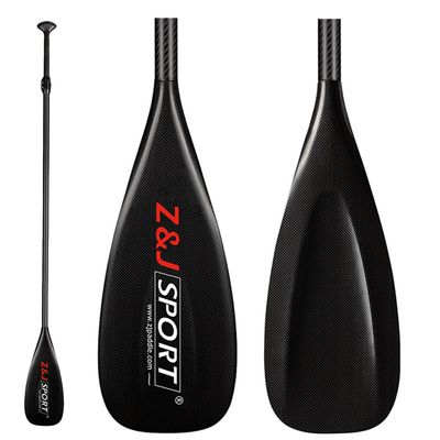 Z&J SPORT 3-Piece SUP Paddle 172-220cm Adjustable, Full Carbon Racing Stand-up Paddle (X: 17.5cm*45cm, 88sq. in)