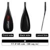 Z&J SPORT 3-Piece SUP Paddle 172-220cm Adjustable, Full Carbon Racing Stand-up Paddle (X: 17.5cm*45cm, 88sq. in) view 2