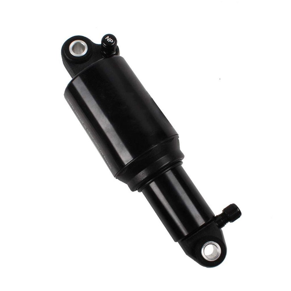 LvTu Bike Shock Absorber Double Air, Chamber Soft Tail Bike Rear Damper 125mm 150mm 165mm 190mm - Black (Size : 150mm)