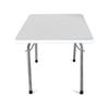 OMAC Folding Table Portable White Indoor Outdoor BBQ Picnic Party White Camp Table view 1
