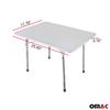 OMAC Folding Table Portable White Indoor Outdoor BBQ Picnic Party White Camp Table view 2