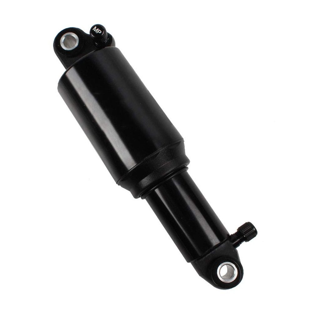 LvTu Bike Shock Absorber Double Air, Chamber Soft Tail Bike Rear Damper 125mm 150mm 165mm 190mm - Black (Size : 165mm)
