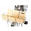 UNISTRENGH Wooden Bike Front Basket Adjustable Folding Simple Bicycle Front Pannier Basket Front Bike Rack Holland Bike Carrier (Silver - 11.8''L x 8.7''(Upper Width)/5.9''(Below Width) x 3.9''D) view 3