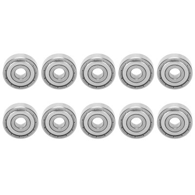 10Pcs S627Z Ball Bearing, Stainless Steel Ball Bearing, Suitable for Skateboards, Longboards, Inline Skates, Roller Skates