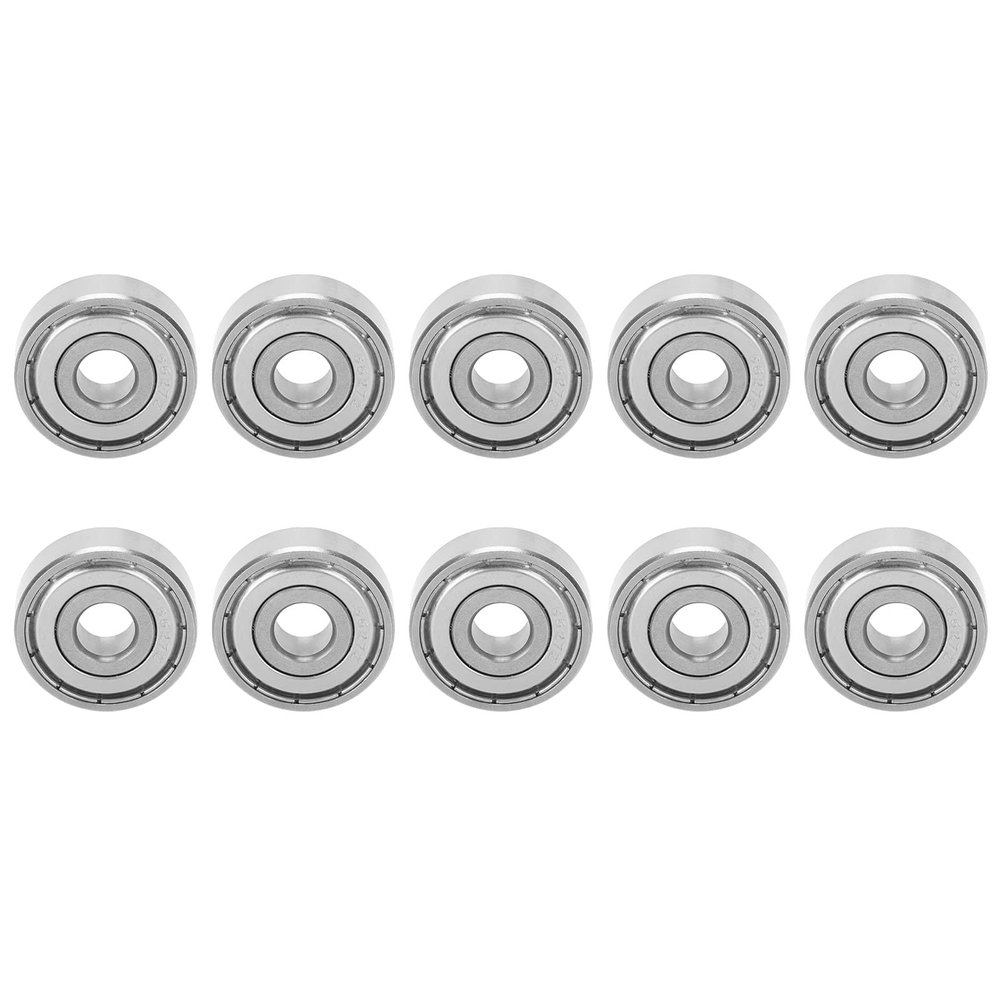 10Pcs S627Z Ball Bearing, Stainless Steel Ball Bearing, Suitable for Skateboards, Longboards, Inline Skates, Roller Skates
