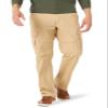 Wrangler Authentics Mens Relaxed Fit Stretch Cargo Casual Pants, Skin/Light Brown, 30W X 30L US view 1