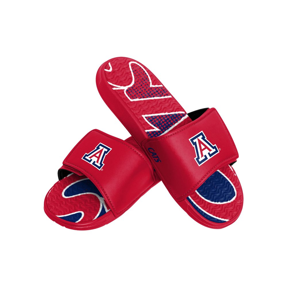FOCO Arizona Wildcats NCAA Mens Gradient Wordmark Gel Slide - XL