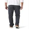 Wrangler Authentics mens Relaxed Fit Stretch Cargo Casual Pants, Anthracite Twill, 38W x 32L US view 3